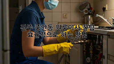 진주 중안동 원룸이사 꿀팁🍯 효율적으로 하는 방법